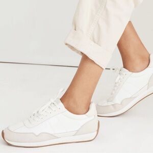 Madewell Women's White‎ and Tan League Sneakers Size 9